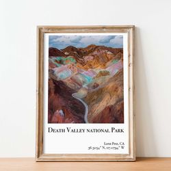 death valley national park poster  death valley print death valley national park poster california poster death valley n