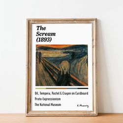 edvard munch the scream poster edvard munch the scream fine art print edvard munch poster the scream print protoexpress