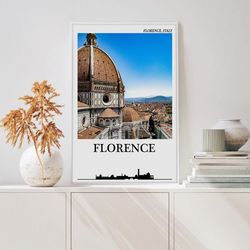florence poster italy florence poster tuscany print italy wall art tuscany travel wall art
