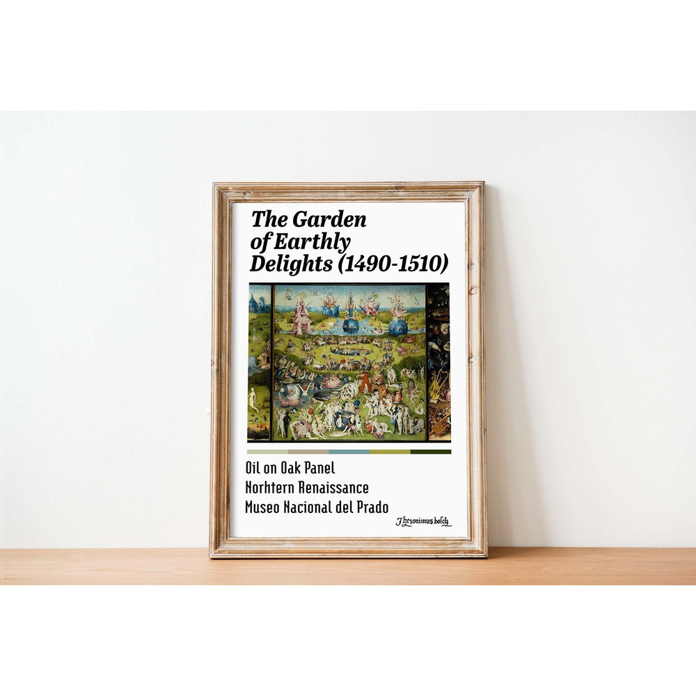 Hieronymus Bosch The Garden of Earthly Delights poster garden of earthly delights print renaissance art fine art poster van gogh poster.jpg