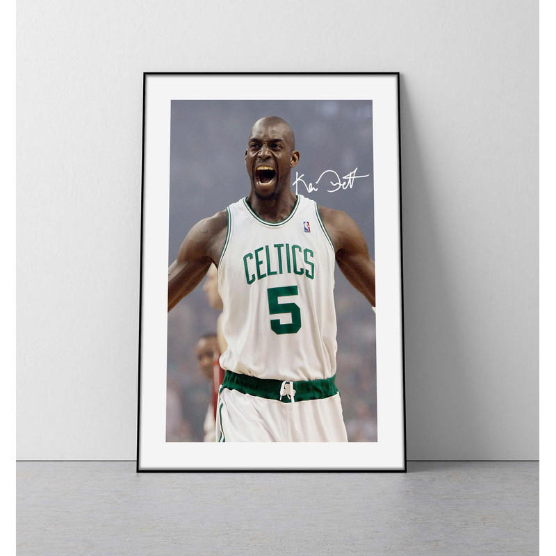 Kevin Garnett poster kevin garnett boston celtics poster kevin garnett wall art celtics poster paul pearce print vintage celtics poster.jpg