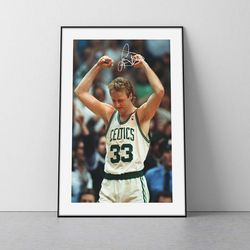 larry bird poster  larry bird boston celtics poster larry bird wall art celtics poster larry bird print vintage celtics