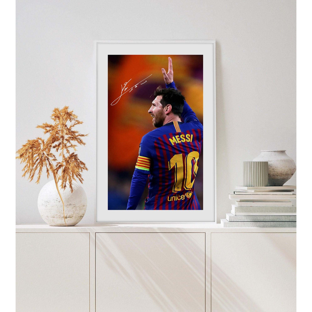 Lionel Messi FC Barcelona poster Messi poster Barcelona poster champions league messi wall art messi barca poster.jpg