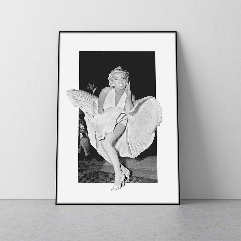 Marilyn Monroe poster   Marilyn Monroe print black and white photo poster new york marilyn monroe elvis presley 50's vintage  poster.jpg