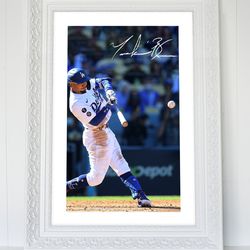 mookie betts la dodgers poster  mookie betts poster la dodgers wall art mookie betts autograph print mlb posters dodgers