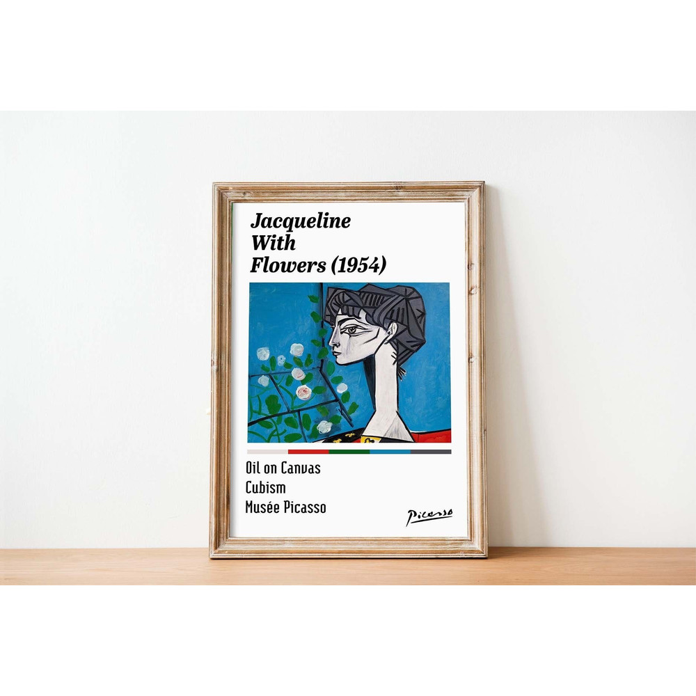 Pablo Picasso Jacqueline with Flowers poster pablo picasso jacqueline with flowers poster picasso painting print fine art picasso poster.jpg