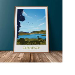 ireland travel print, glenveagh national park, travel print, irish art, art prints, ireland, engagement print, ireland p