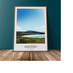 donegal travel poster, muckish mountain, travel print, irish art, art prints, ireland, graphic print, ireland poster, ir