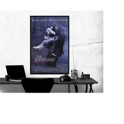 the bodyguard movie poster, room decor, home decor, art poster for gift
