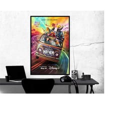 the muppets mayhem movie poster 2023 film, room decor, home decor, art poster for gift