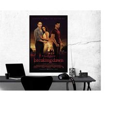 twilight breaking dawn part 1 movie poster, room decor, home decor, art poster for gift