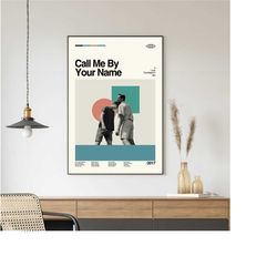 call me by your name poster, call me by your name print, minimalist movie, vintage retro, abtract poster, aesthetic post