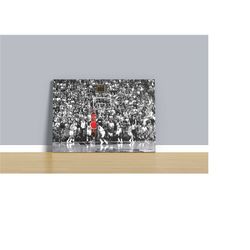 game winner canvas / gift for basketball lover / nba fan painting / goat poster / man cave print / canvas wall art / fin