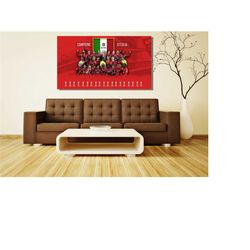 serie a 2022 champions ac milan wall art,milan canvas poster,serie a wall art,gift for kids,football poster, ac milan ,