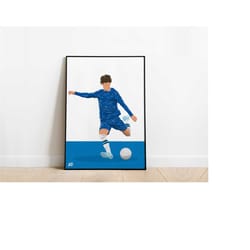 joao felix chelsea football poster print a3 / a4 / a5 wall art, office, bedroom