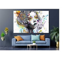 banksy princess girl canvas print wall art,graffiti princess girl poster,urban princess poster,princess print,street art