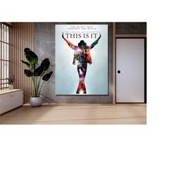 michael jackson canvas wall art,michael jackson poster,michael jackson print,music album wall art,dance wall art,gift fo