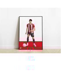 anel ahmedhodzic sheffield united fc football poster print a3 / a4 / a5 wall art, office, bedroom