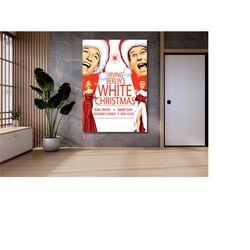 white christmas poster art,irving berlin's white christmas lovers movie poster canvas,fashion wall art decor,famous movi