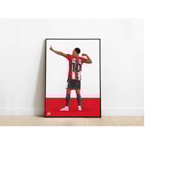cameron archer sheffield united fc football poster print a3 / a4 / a5 wall art, office, bedroom