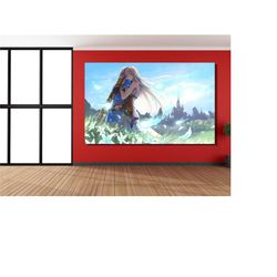 the legend of zelda wall art ,legend of zelda canvas art,zelda poster, game room decor,zelda retro wall decor,legend of