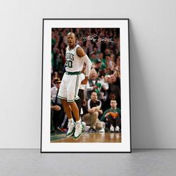 ray allen poster  ray allen boston celtics poster ray allen wall art celtics poster ray allen print vintage celtics post
