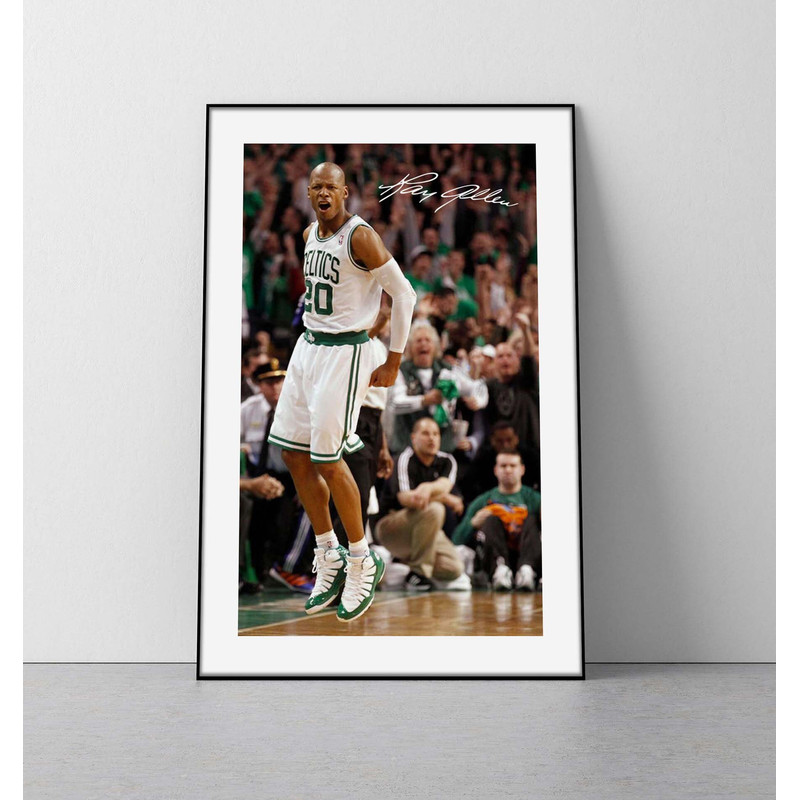 Ray Allen poster ray allen boston celtics poster ray allen wall art celtics poster ray allen print vintage celtics poster.jpg