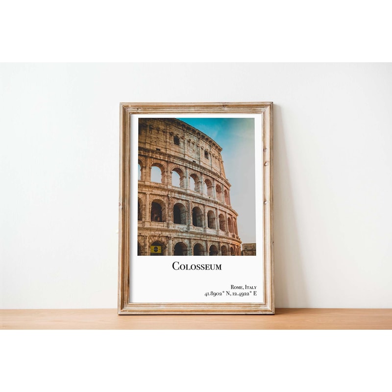 Rome Colosseum poster rome colosseum print rome italy poster ancient rome poster rome travel poster rome colosseum poster.jpg