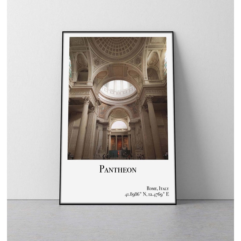Rome Pantheon poster rome pantheon print rome italy poster ancient rome poster rome travel poster rome pantheon poster colosseum.jpg