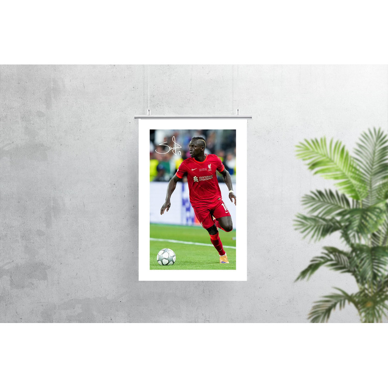 Sadio Mane Liverpool poster Sadio Mane poster liverpool poster champions league salah autograph liverpool wall art.jpg