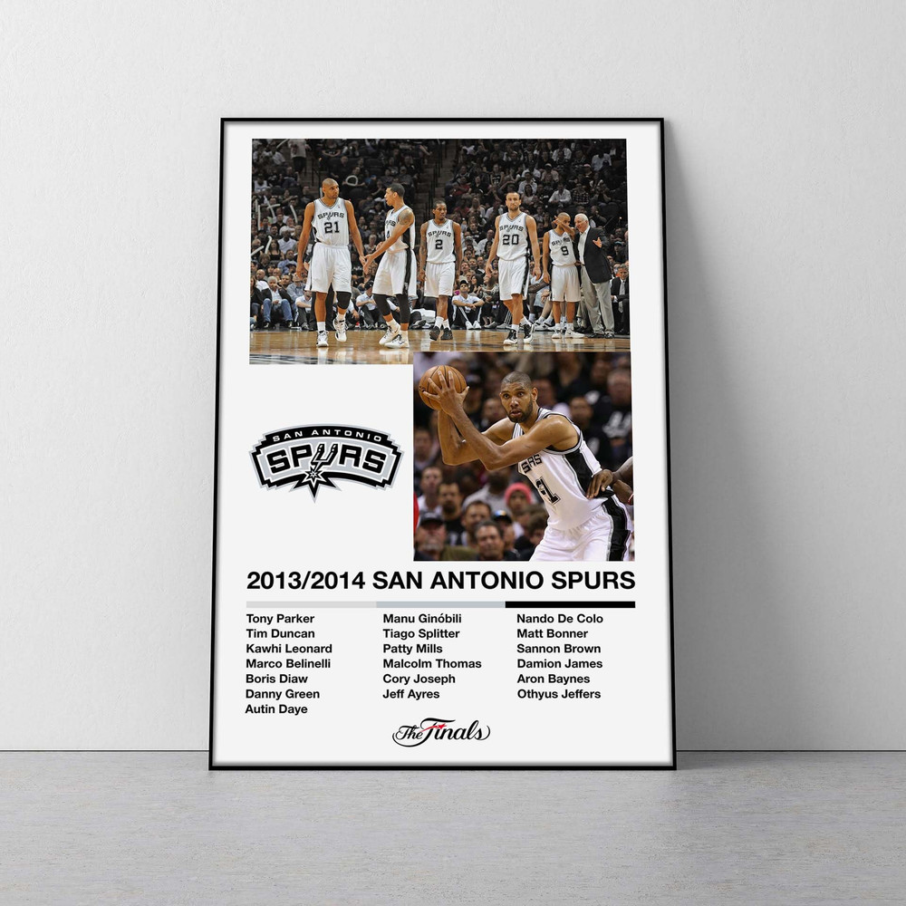 San Antonio Spurs 2014 NBA Champions poster san antonio spurs nba championship print 2014 spurs poster spurs print tim duncan tony parker.jpg