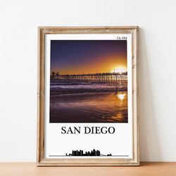 san diego poster  san diego print california poster san diego travel poster california travel poster san diego poster