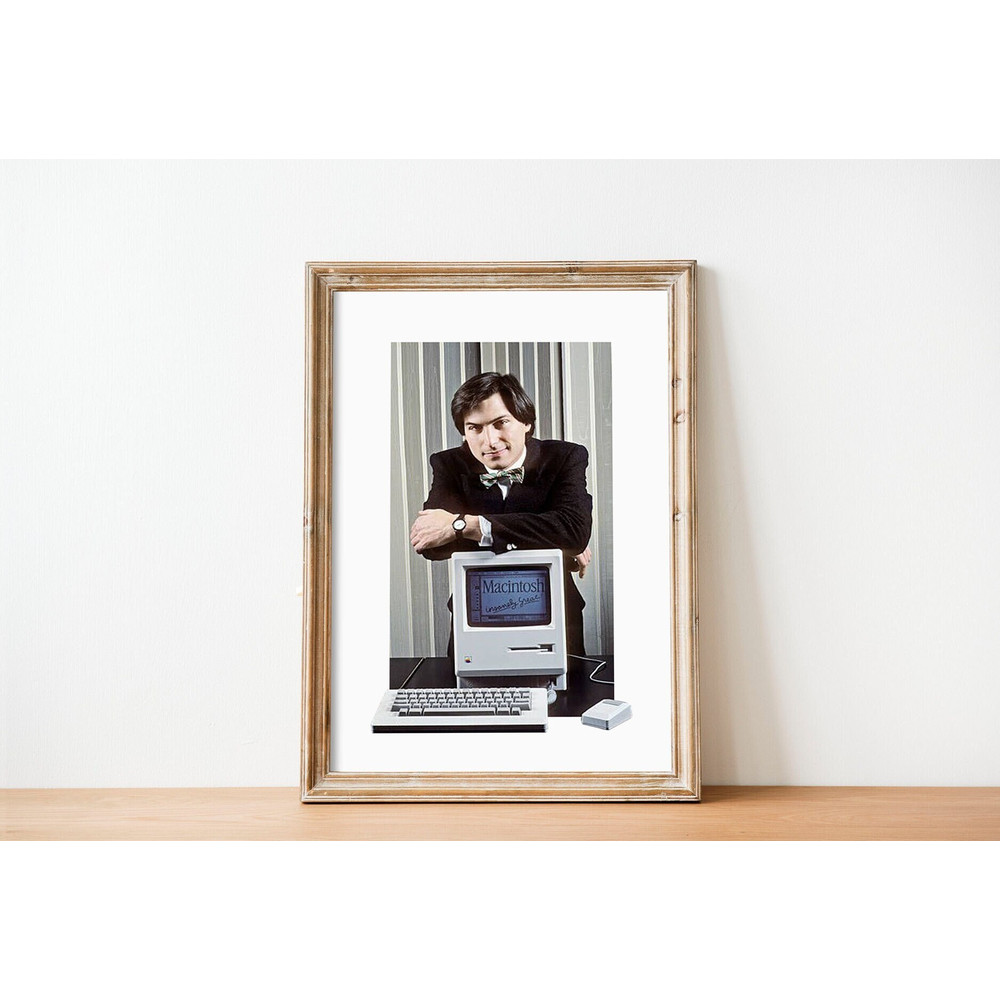 Steve Jobs poster steve jobs photo poster steve jobs macintosh poster apple poster steve jobs print.jpg