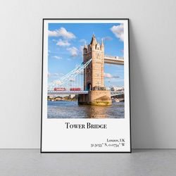 tower bridge poster tower bridge london poster london travel poster big ben print tower bridge london print tower bridg