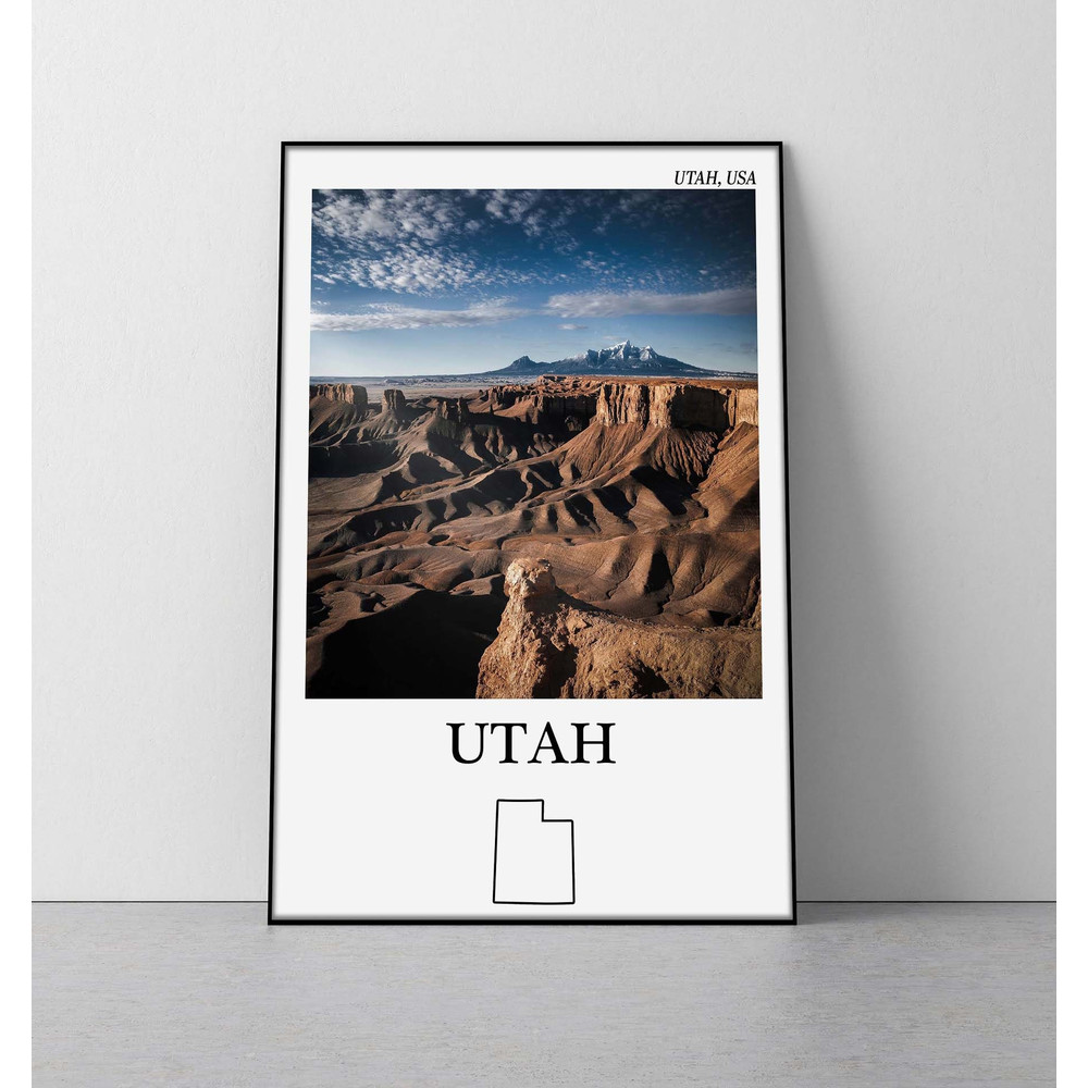 Utah poster Utah print bryce canyon utah travel poster canyonlands zion national park utah wall art.jpg