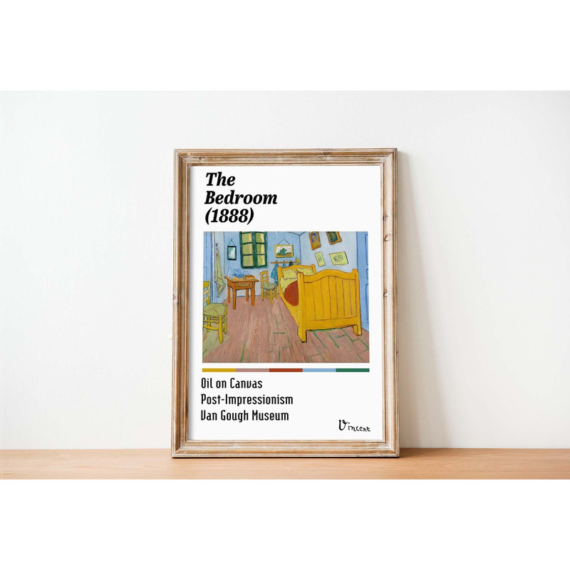 Van Gogh The Bedroom poster vincent van gogh the bedroom print van gogh painting print fine art poster.jpg