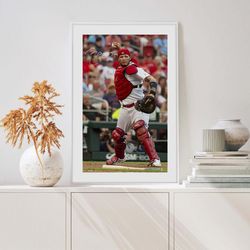 yadier molina st. louis cardinals poster yadier molina print cardinals print yadier molina wall art molina autograph ca