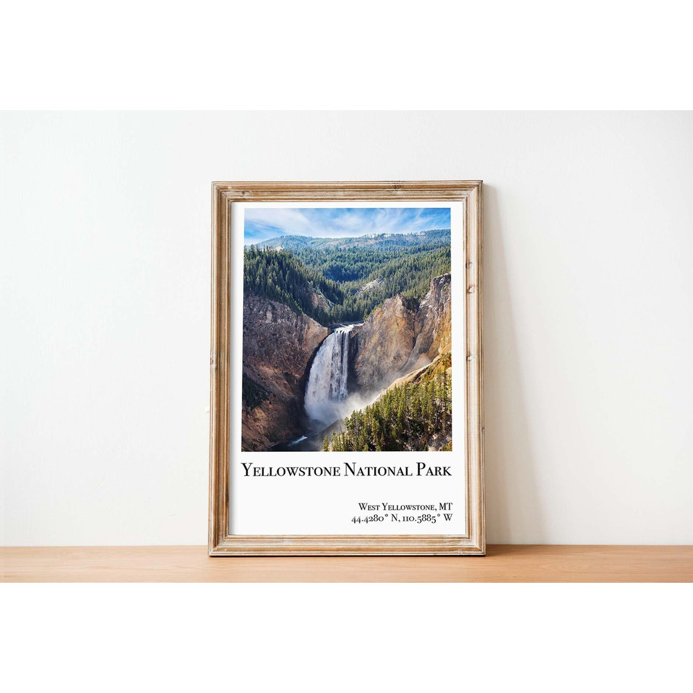 Yellowstone National Park poster yellowstone print yellowstone national park poster wyoming poster wyoming print yellowstone travel poster.jpg