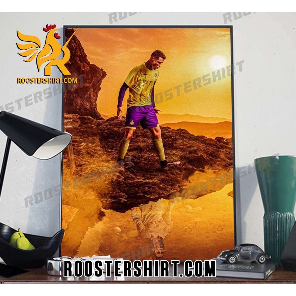 Cristiano Ronaldo Al Nassr into the knock-out stages of the Arab Club Champions Cup Poster Canvas - Roostershirt.jpg