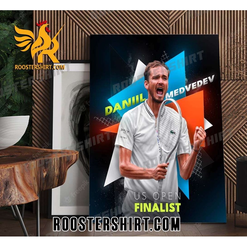 Daniil Medvedev defeats Alcaraz To US Open Finalist Poster Canvas - Roostershirt.jpg