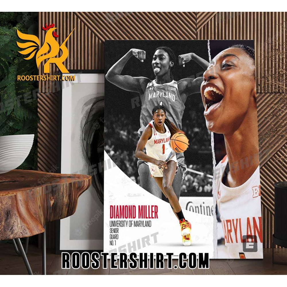 Diamond Miller FLIPPED THE SWITCH to lead Maryland to the Elite Eight Poster Canvas - Roostershirt.jpg