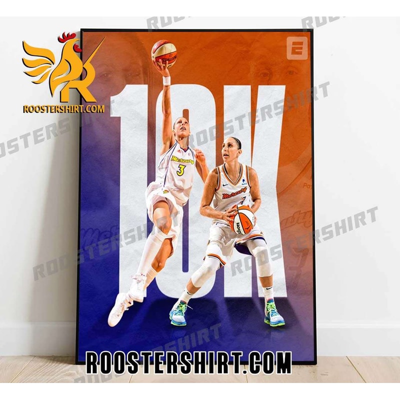 Diana Taurasi stands alone at 10K career points in the WNBA Poster Canvas - Roostershirt.jpg