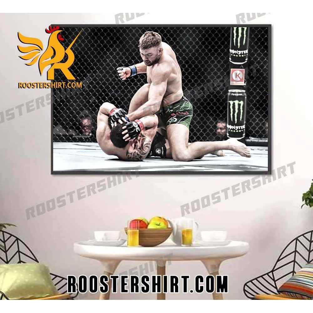 Dricus du Plessis vs Israel Adesanya UFC 290 Poster Canvas - Roostershirt.jpg