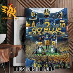 elite 2024 qb jadyn davis has committed to michigan poster canvas roostershirt