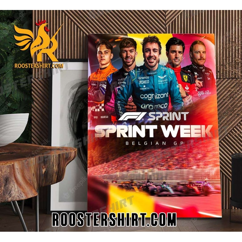 F1 Sprint Week Belgian GP 2023 Poster Canvas - Roostershirt.jpg