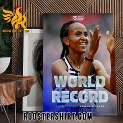faith kipyegon 2023 diamond league champion world record gudaf tsegay womens 500m poster canvas roostershirt
