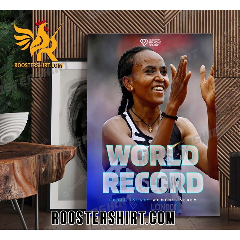 Faith Kipyegon 2023 Diamond League champion World Record Gudaf Tsegay Womens 500m Poster Canvas - Roostershirt.jpg