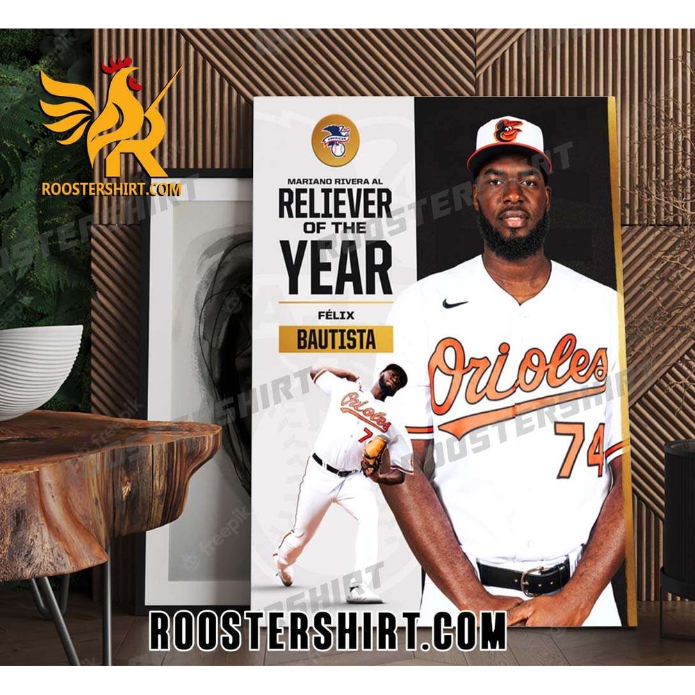 Felix Bautista 2023 Mariano Rivera American League Reliever of the Year Poster Canvas - Roostershirt.jpg