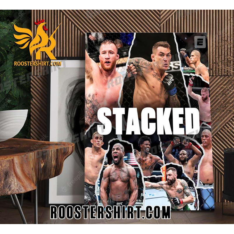 Fight Card Stacked UFC 291 Poster Canvas - Roostershirt.jpg