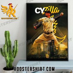 funny blake snell cyzilla san diego padres poster canvas roostershirt